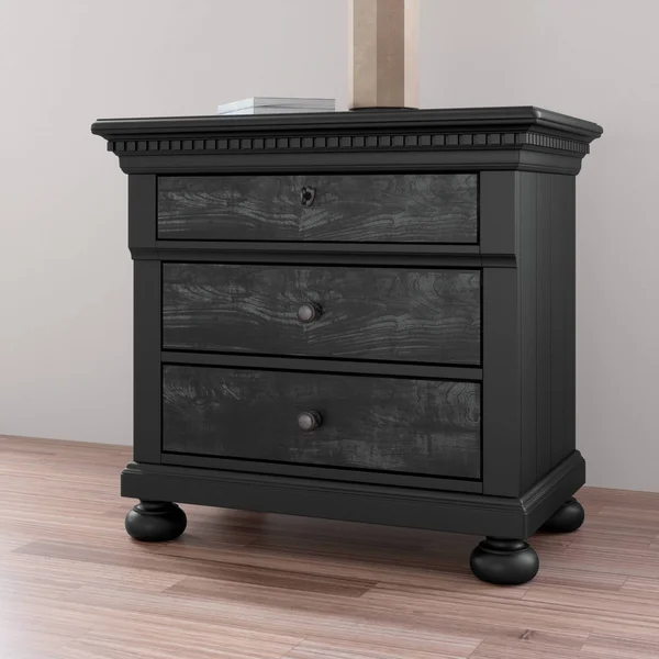 Abbyson Henderson 3 Drawer Nightstand