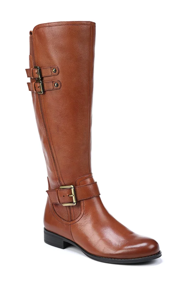 Naturalizer Women's Jessie Wide Calf Boots - Banana Bread in Size 4
