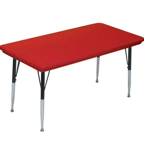 Blow Molded 72x22 L x 30x22 W Rectangular Activity Table Correll - Inc.