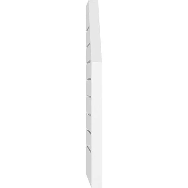 Ekena Millwork GVPOL18X2602SF 18x22W x 26x22H Octagonal Surface Mount PVC Gable Vent: Functional, w/ 2x22W x 1-1/2x22P Brickmoul