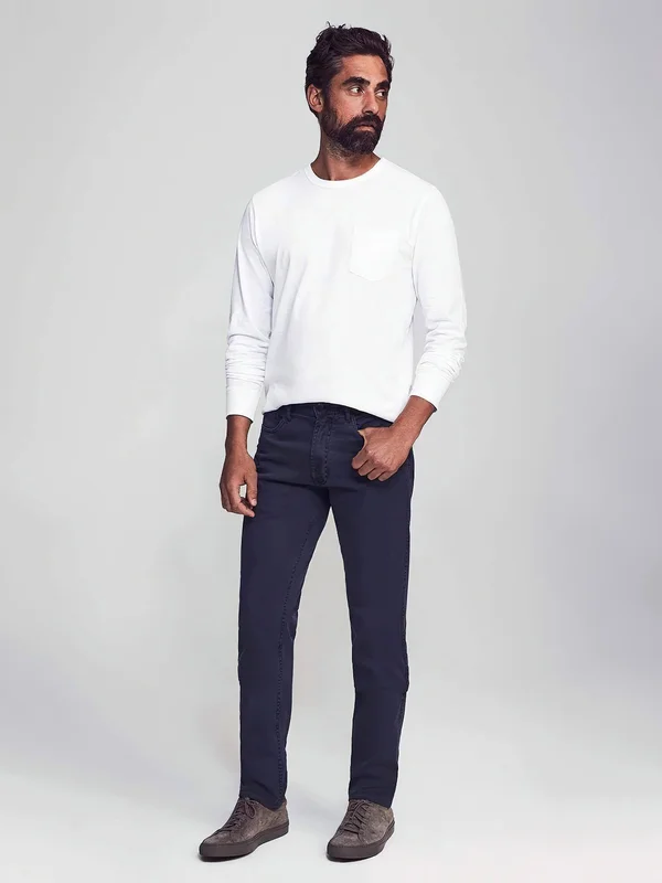 Faherty Men's Comfort Twill 5-Pocket 2.0 Pants - Navy - Size 28, Cotton