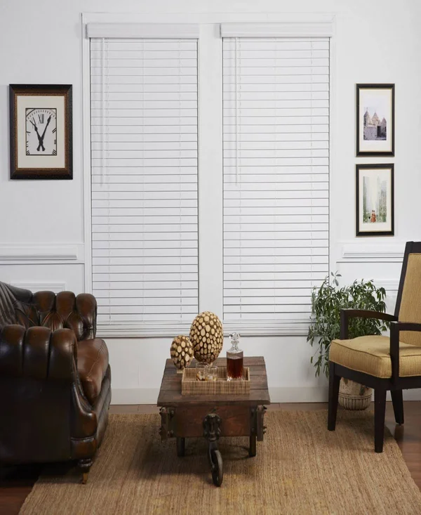 2 in. Cordless Faux Wood Venetian Blind, 33x22 x 72x22 - Dark Oak