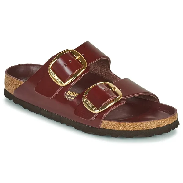 Birkenstock Arizona Nubuck Leather Purple Orchid Two-Strap Sandals