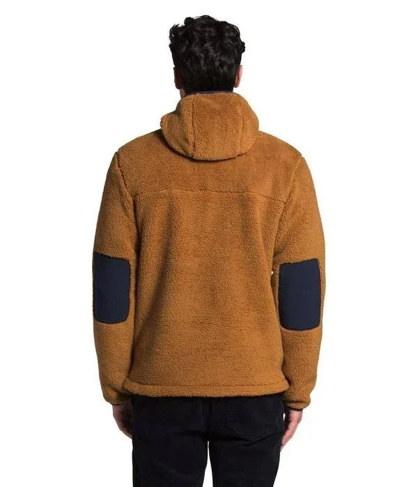 The North Face Men's Campshire Pullover Hoodie: Timber Tan-Aviator Navy