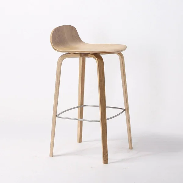 MOS Elsa Modern Wooden Counter Stool - White - Counter Height