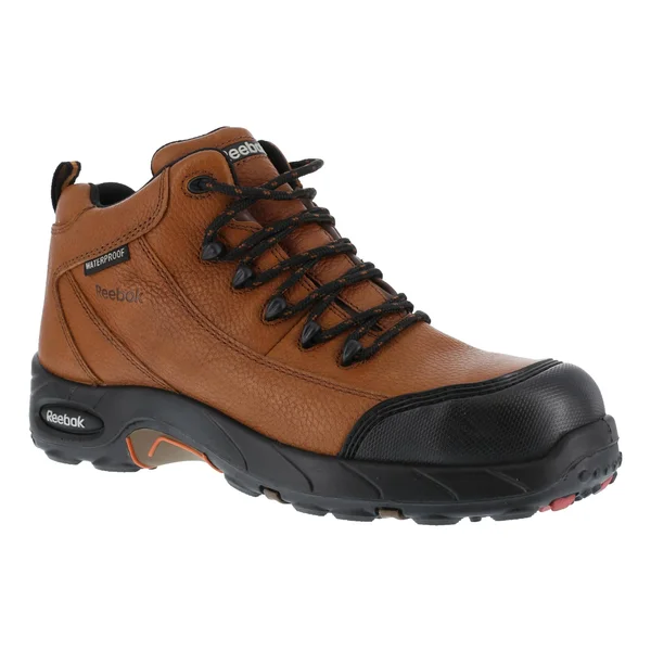 Reebok Work RB4444 Tiahawk Composite Toe Waterproof Sport Hiker, Men's, Size: 13 W, Brown