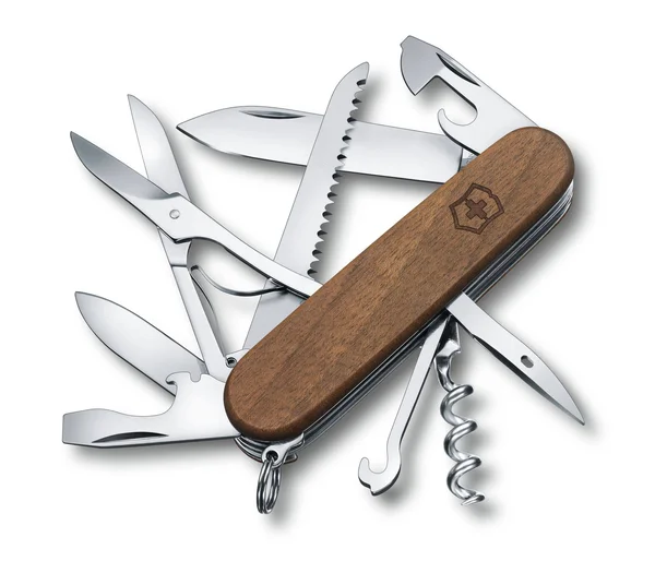 1.3711.63 Victorinox Swiss Army Pocket Knife Huntsman Wood Walnut 91mm