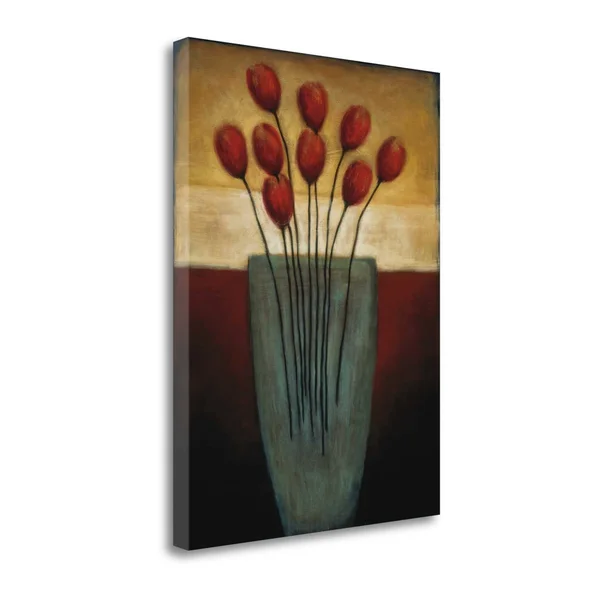 Tangletown Fine Art Tulips Aplenty II by Eve - Giclee Print on Gallery Wrap Canvas, 28x22x38x22