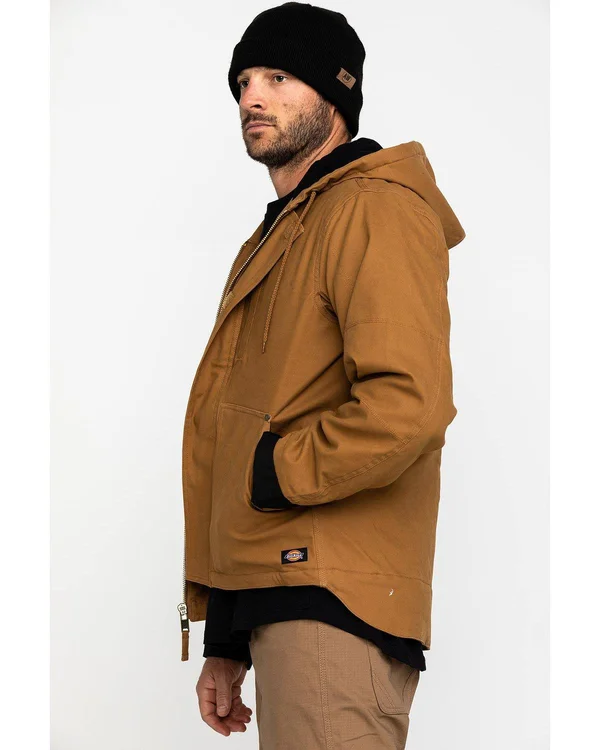 Dickies Men's Duck Flex Mobility Jacket - TJ376, Brown Duck