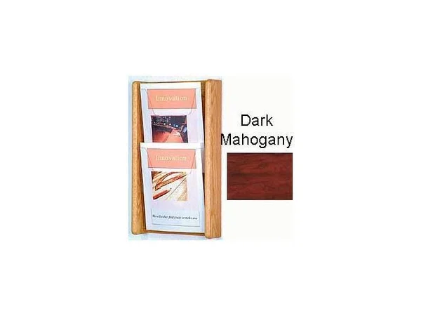 Wooden Mallet 2 Pocket Wall DISPLAY; Light Oak