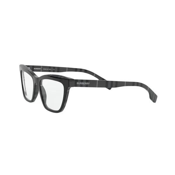 Burberry BE2309F - 3829 Top Black on Charcoal Check - 54 mm