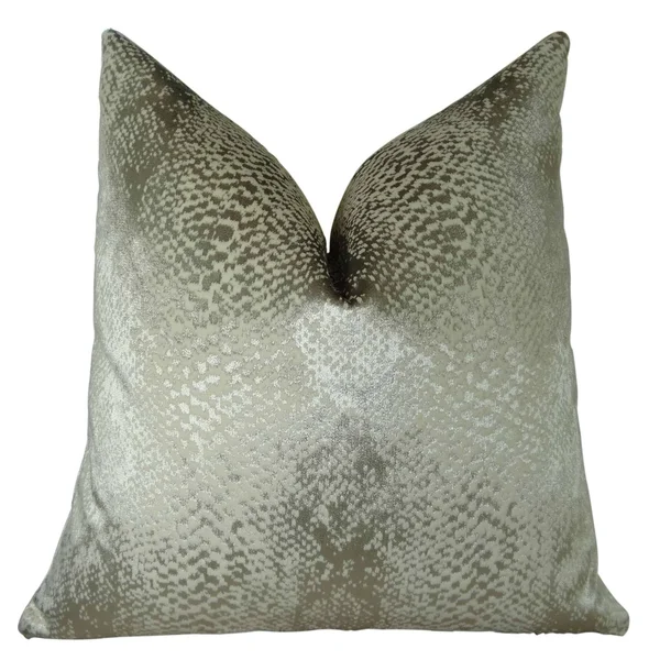 Plutus Hidden World Silver Handmade Throw Pillow 20x22 x 20x22