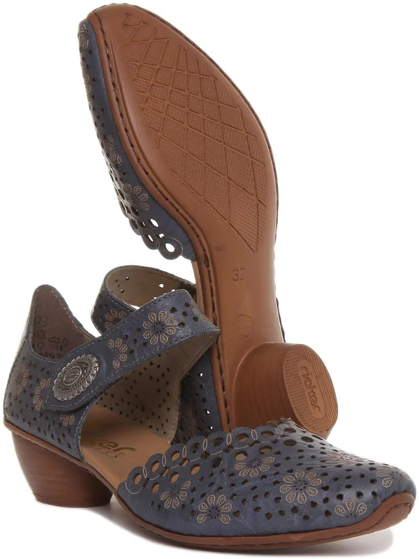 Rieker Mirjam 53 Azur Blue Mary Jane (Women)