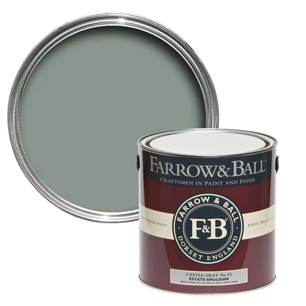 Farrow & Ball Archive Collection: Castle Gray Paint US Gallon Exterior Masonry Castle Gray No.92
