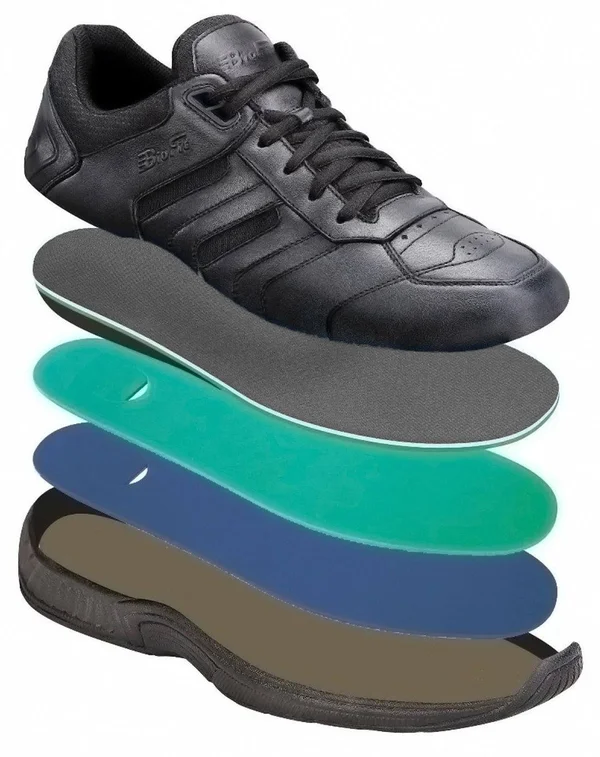 Orthofeet Whitney Biofit Women's Shoe - Black 8.5 Extra Wide