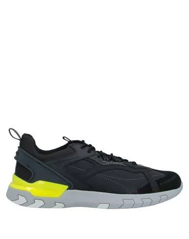Geox Man Sneakers Black Size 6 Textile fibers - Soft Leather