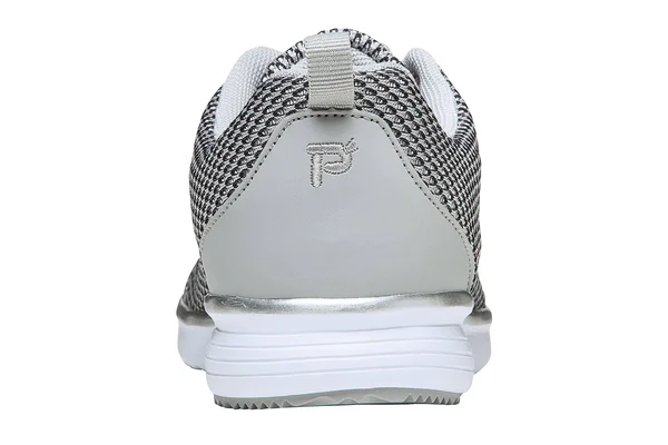 Propet Women's TravelFit Prestige Silver/Black 11 N