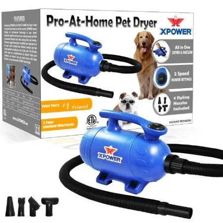 Xpower Manufacturing B-2 Pet Dryer and Vacuum - Blue