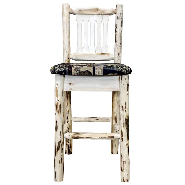 Montana Woodworks Homestead 24 in. Upholstered Counter Stool Buckskin