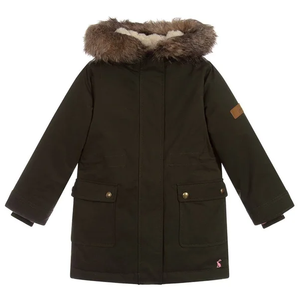 Joules Bonnie Faux Fur Lined Parka 3-12 Years