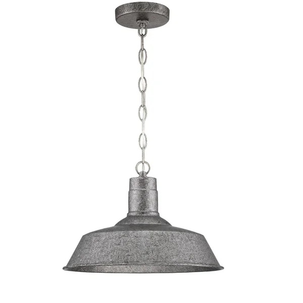 Park Harbor PHEL5502 Waterbury Single Light 14-1/8x22 Wide Outdoor Pendant Antique Pewter
