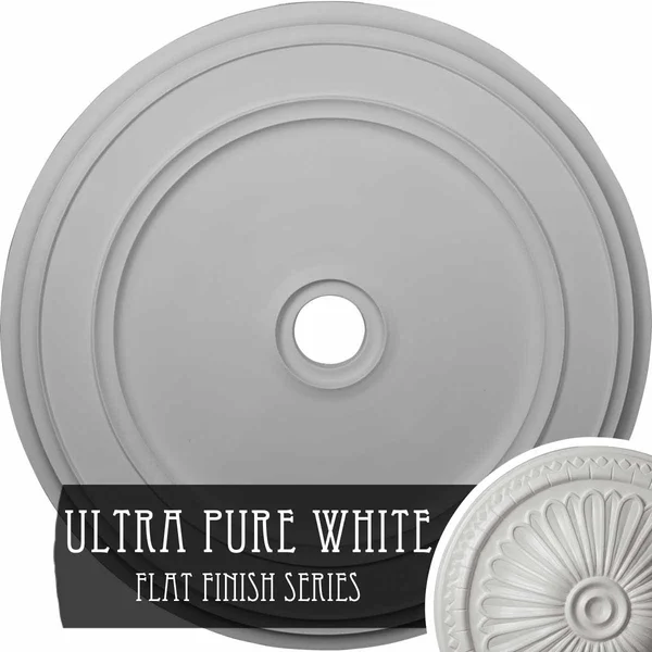 41 1/8x22OD x 4x22ID x 2 1/8x22P Classic Ceiling Medallion (Ultra Pure White)