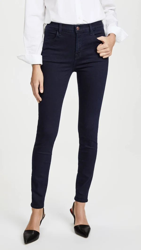 J Brand Maria High-Rise Skinny Jeans, Blue, Women's, 29