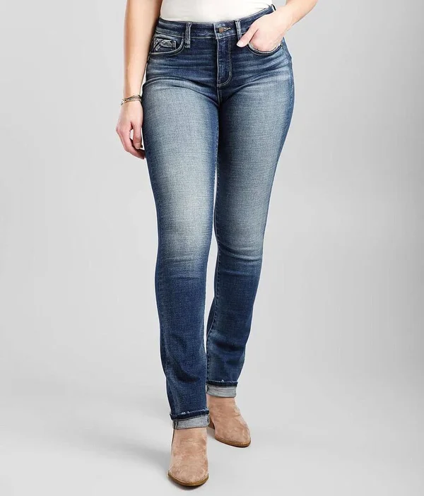 Buckle Black Fit NO. 93 Mid-Rise Straight Jean - Blue 31/32, Women's