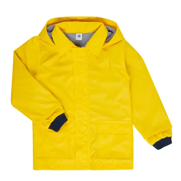 Girls Petit Bateau Yellow Iconic Waxed Raincoat - Yellow