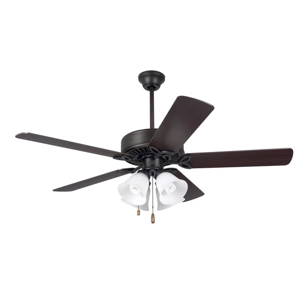 Emerson Builder Plus 50x22 Ceiling Fan with Light Kit - Oil Rubbed Bronze - Dark Cherry/Medium Oak Blades