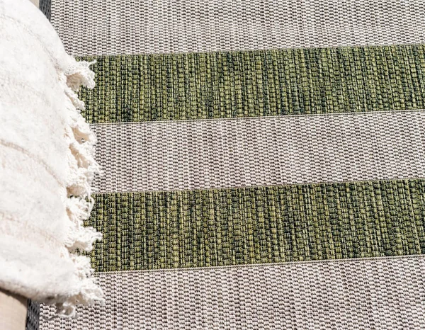 Unique Loom Distressed Stripe Outdoor Rug, Green, 7x10 ft