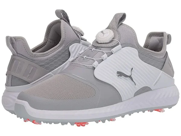 Puma Ignite PWRADAPT Caged Disc Gray/White Golf Shoes