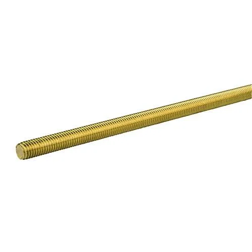 Small Parts 10657 Threaded Rod 3/4x22-16 - 2&, Brass