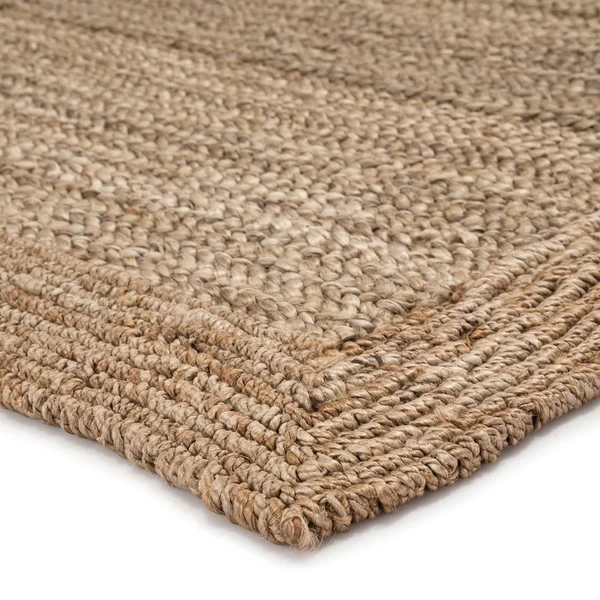 Namtso Natural Solid Beige Area Rug - 5& x 8&