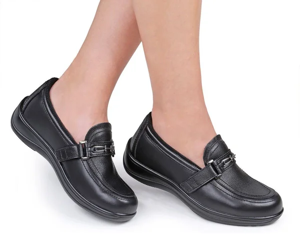 OrthoFeet Women's Chelsea, Black Leather