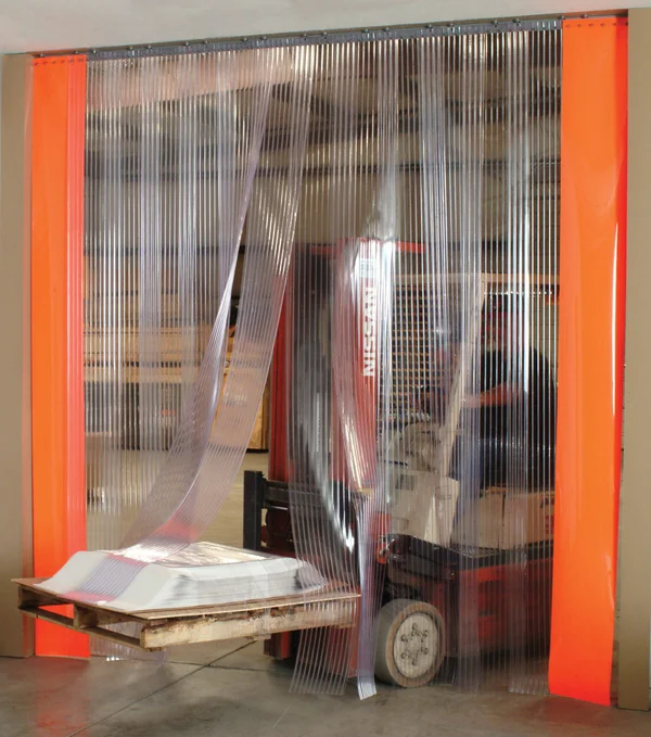 Aleco 455015 - 5&0x22x8&0x22 Clear-Flex II Strip Door Ribbed
