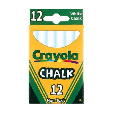 Crayola 51-0320 White Chalk 12 Count (Case of 6)