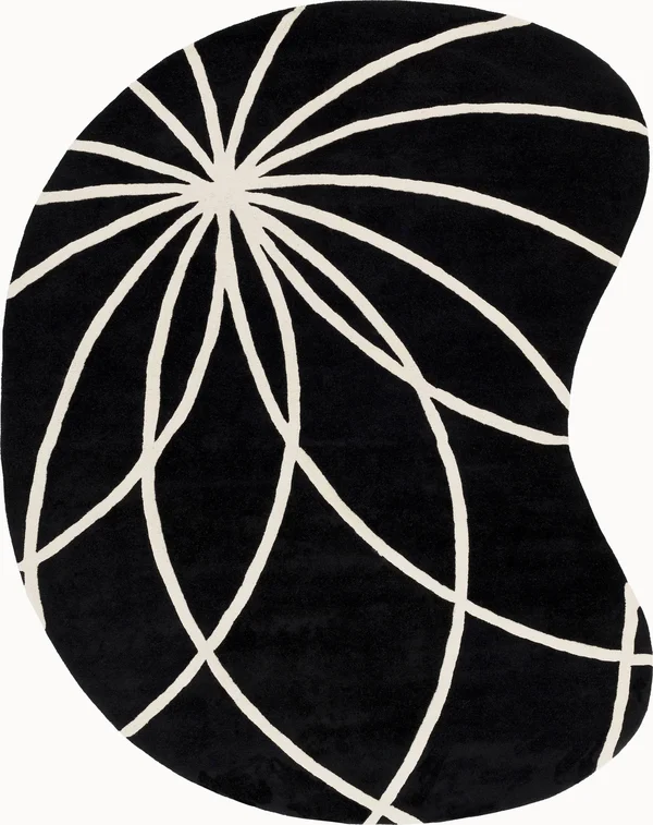 Surya Forum FM-7072 Area Rug - 5& x 8& Black
