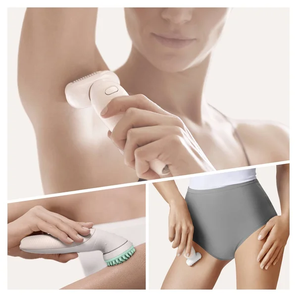 Braun Epilator Silk-閜il 9 9-020 with Flexible Head, Facial Hair Removal for Women, Shaver & Trimmer, Cordless, Rechargeable