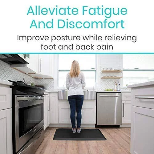 Vive Anti Fatigue Standing Mat - Foot Support for Desk - Office & Home Kitchen Wo