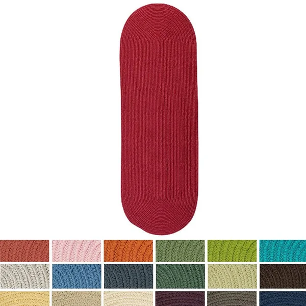 Porch & den Oakland Reversible Indoor/ Outdoor Area Rug (4& x 6& Oval - Nautical Blue)