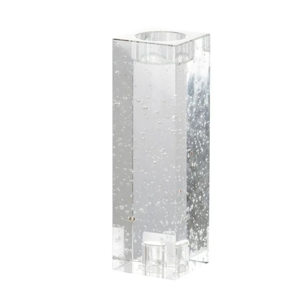 7.75x22 Clear Modern Chic Style Candle Holder