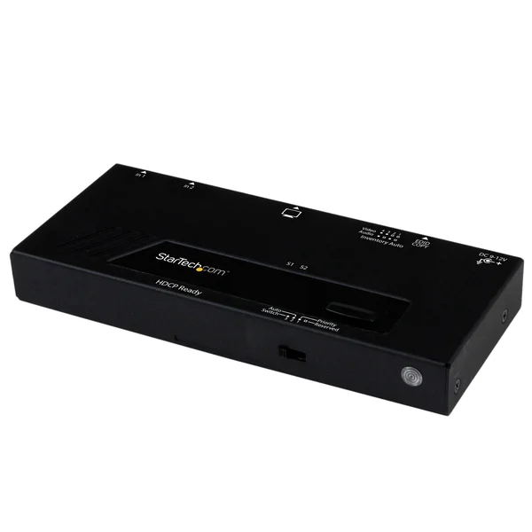 StarTech.com HDMI with Automatic and Priority Switching 2 In 1 Out HDMI Selector with Automatic Priority Switching 1080p Switch