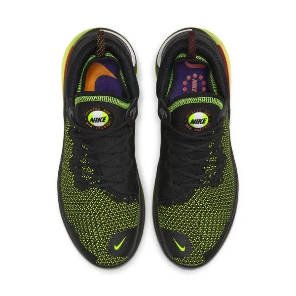 Nike Men's Joyride Run Flyknit Running Shoes CT1600-001 - Black/Electric Green/Kumquat/White - 12M