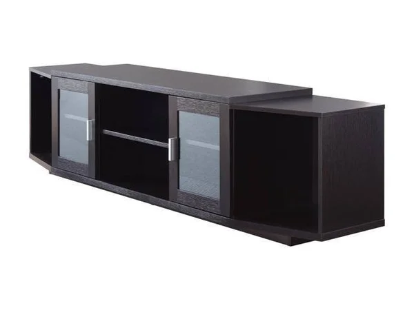 Furniture of America Vinnie Modern 72-Inch Wood TV Stand in Cappuccino