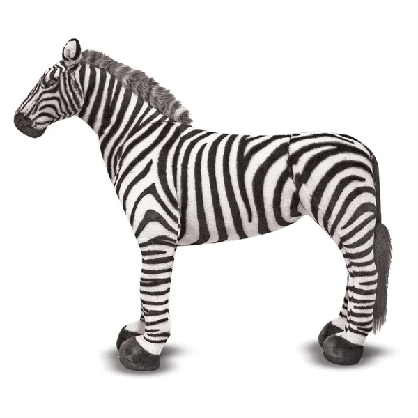 Melissa & Doug - Zebra Giant Stuffed Animal - black - white