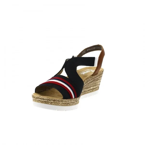 Rieker 619S6-14 Navy Womens Sandals 42 EU