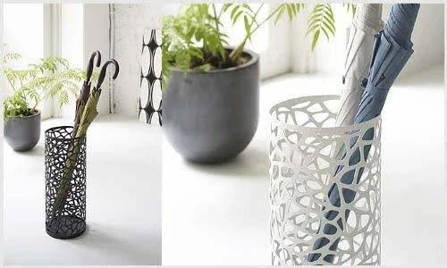 Yamazaki Home Nest Umbrella Stand, Slim, White