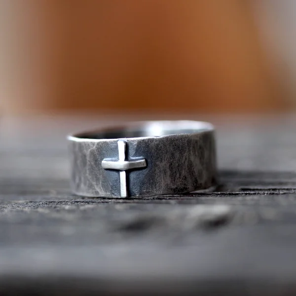 Cross Ring, Sterling Silver Ring, Christian Ring, Baptism Gift, Confirmation Gift, Unisex Ring, Gift for Him, Gift for He