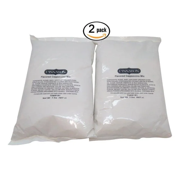 2 Pack of Cinnabon Flavored Instant Cappuccino Mix 2 Pound Bags